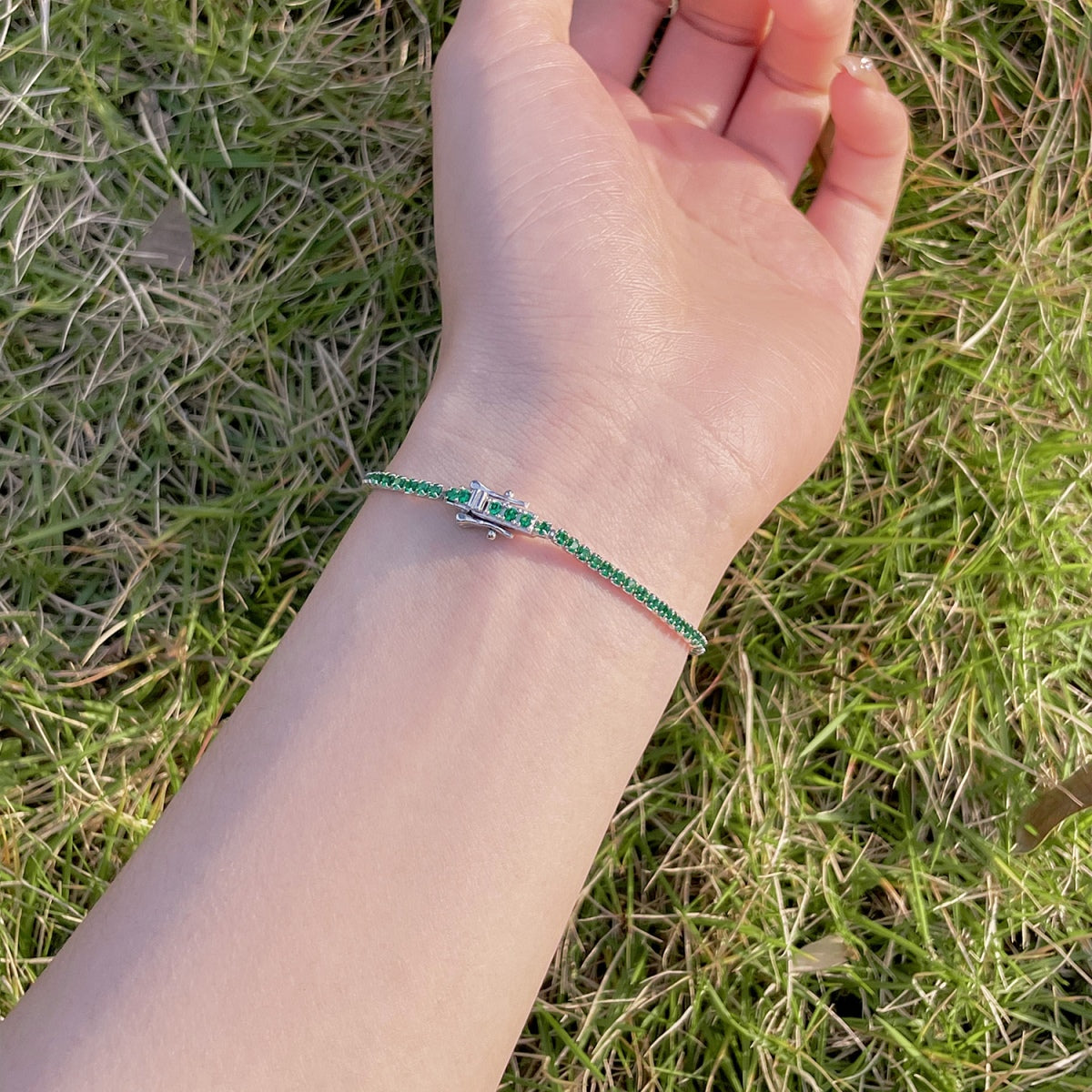 [Polaidi Jewelry]Radiant Colorful Round Cut Party Bracelet