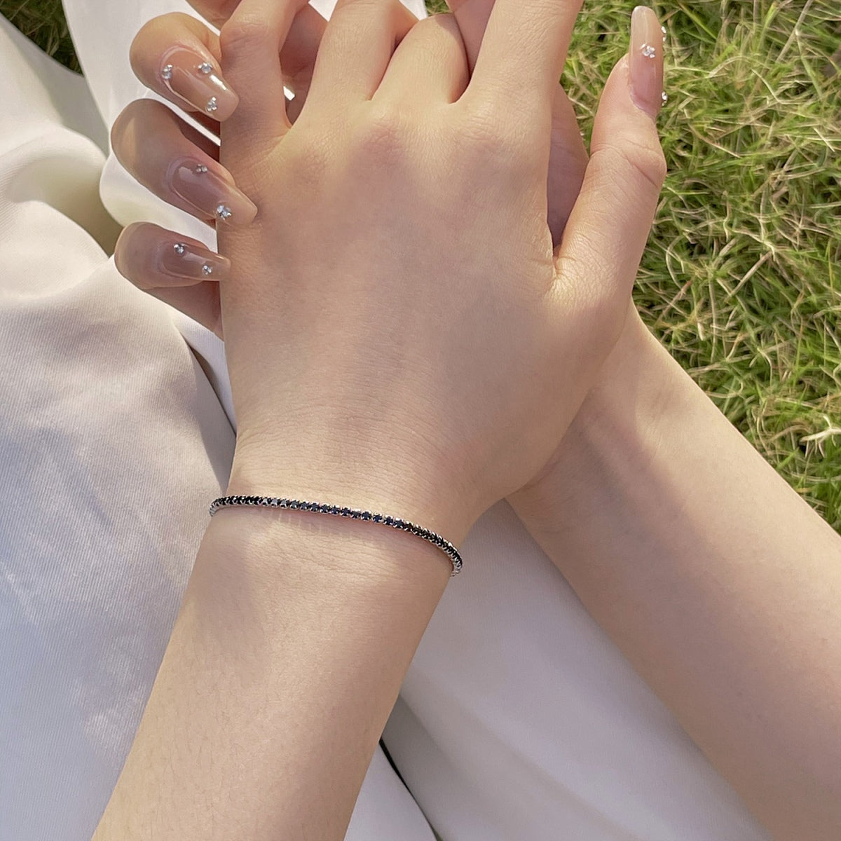 [Polaidi Jewelry]Radiant Colorful Round Cut Party Bracelet