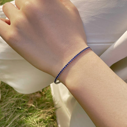 [Polaidi Jewelry]Radiant Colorful Round Cut Party Bracelet