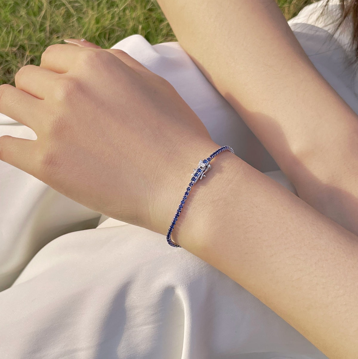 [Polaidi Jewelry]Radiant Colorful Round Cut Party Bracelet