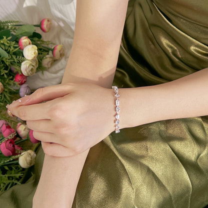 [Polaidi Jewelry]Unique Exquisite Multi Cut Daily Bracelet