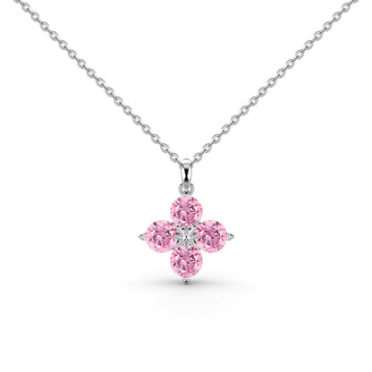 [Polaidi Jewelry]Four-Leaf Clover And Eight-Pointed Star Necklace