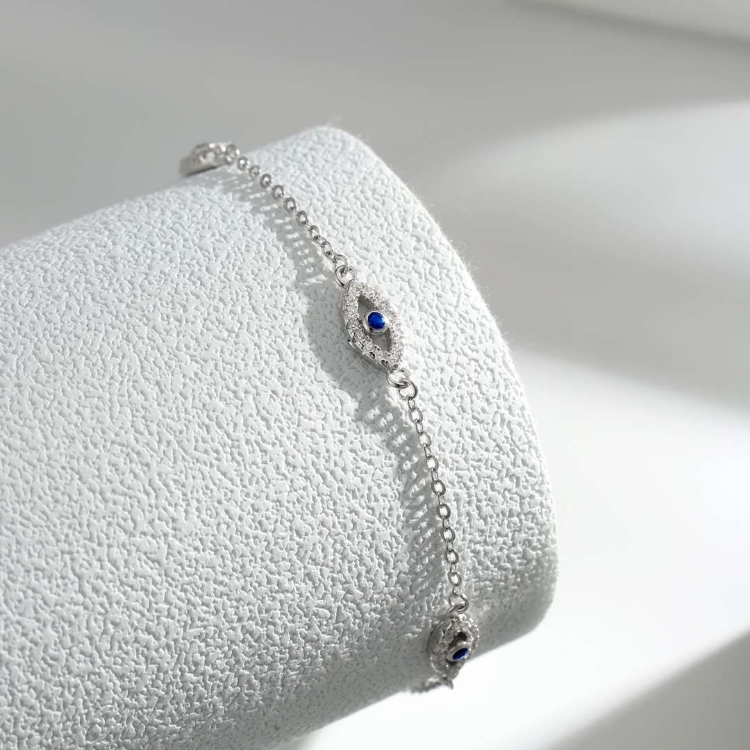 [Polaidi Jewelry]Evil Eye Shape Pendent Necklace