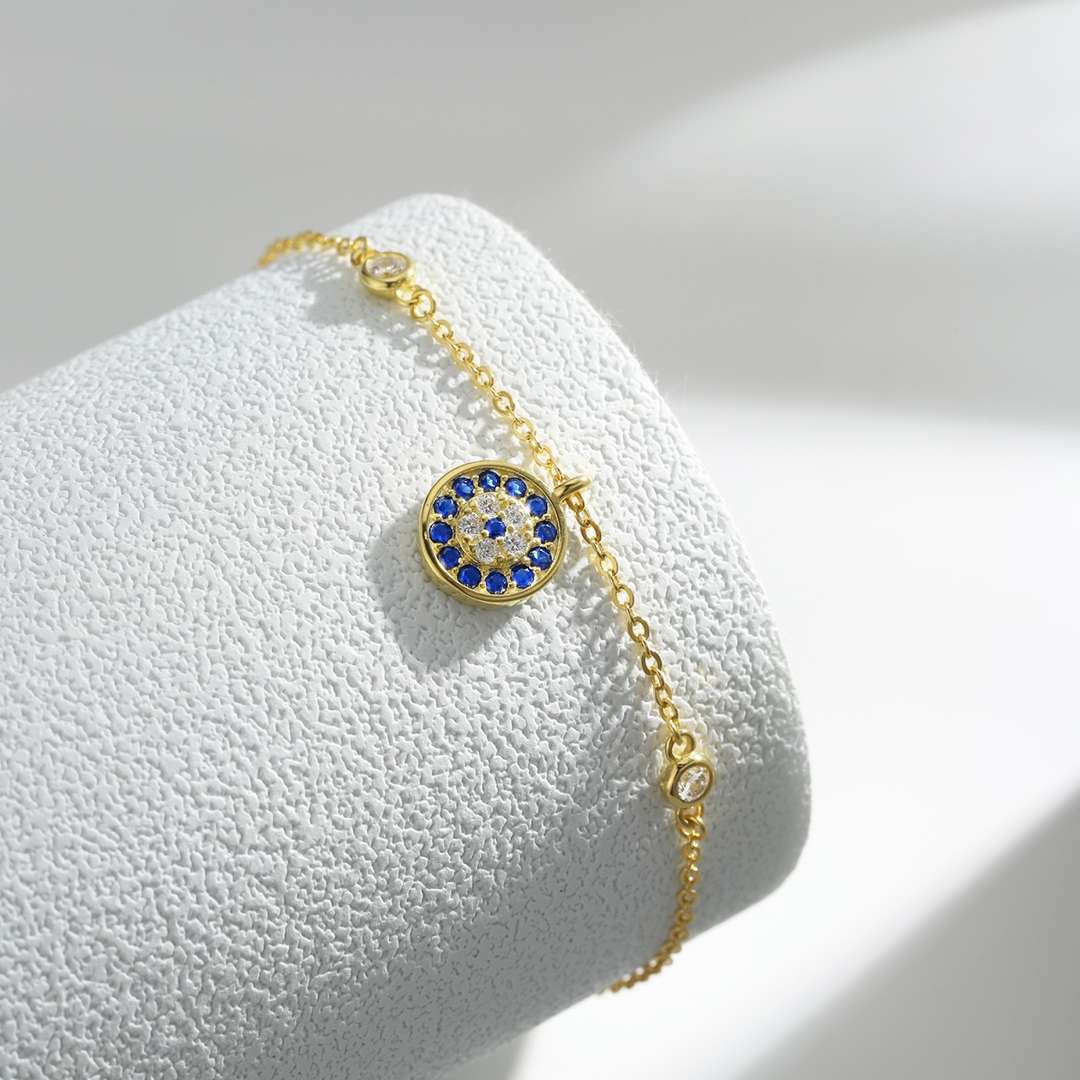 [Polaidi Jewelry]Devil's Eye Round Shape Bracelet