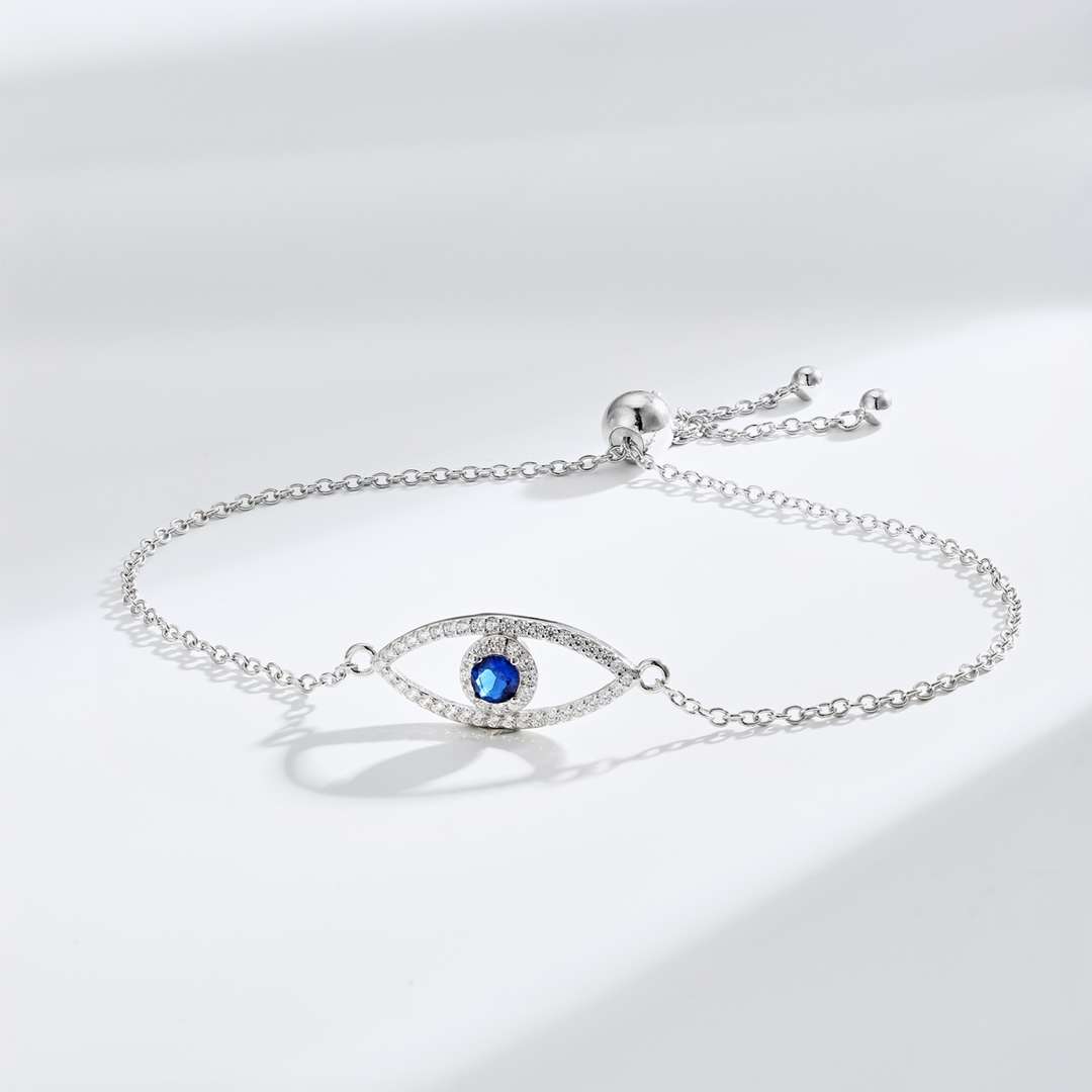 [Polaidi Jewelry]Devil's Eye Hollow Design Bracelet
