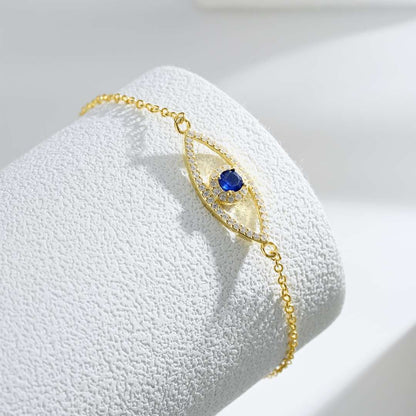 [Polaidi Jewelry]Devil's Eye Hollow Design Bracelet