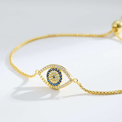 [Polaidi Jewelry]Dazzling Eye Shape Necklace