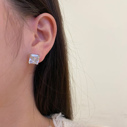 [Polaidi Jewelry]Delicate Square Shape Earrings