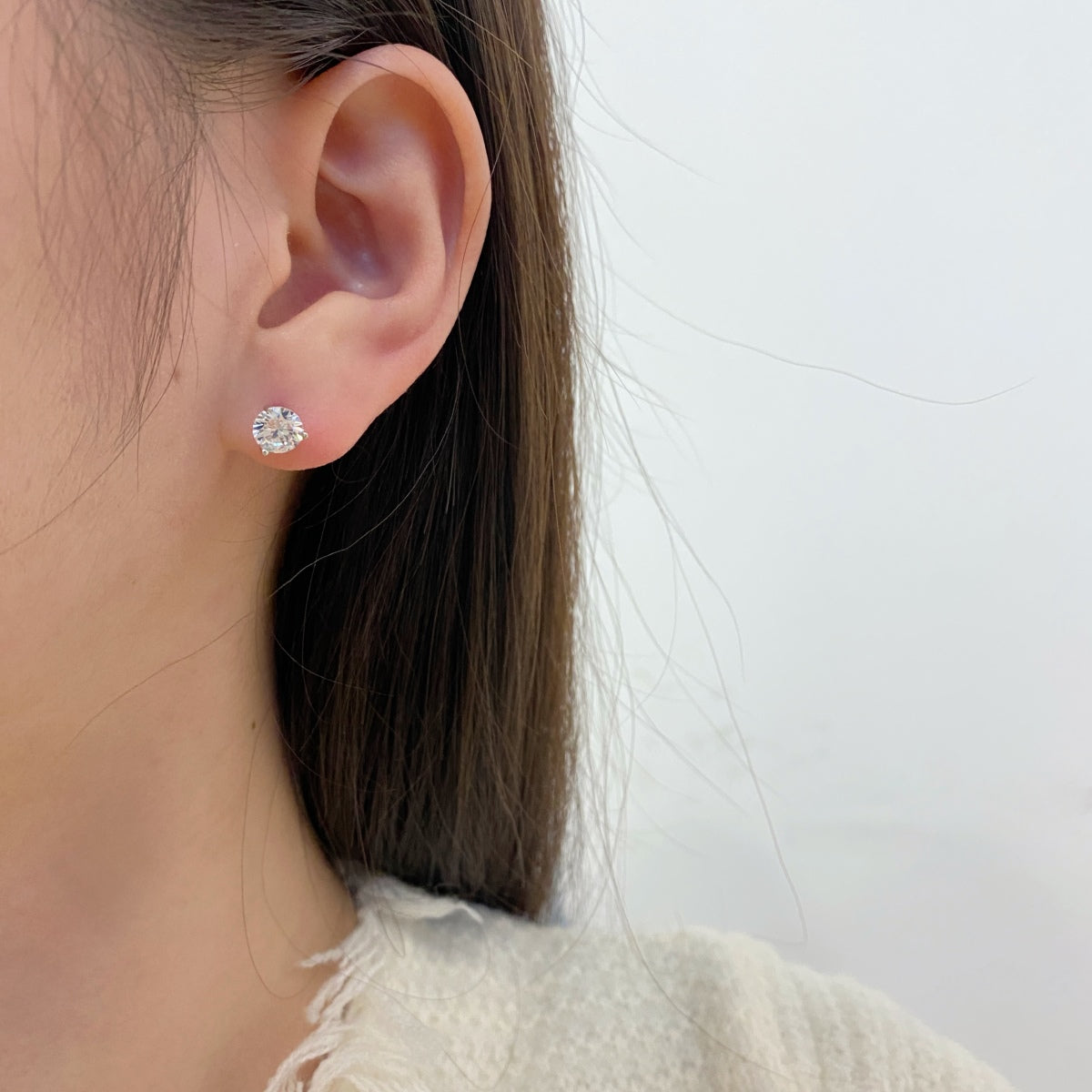 [Polaidi Jewelry]Dainty Round Shape Earrings