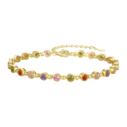 [Polaidi Jewelry]Sparkling Exquisite Round Cut Party Bracelet