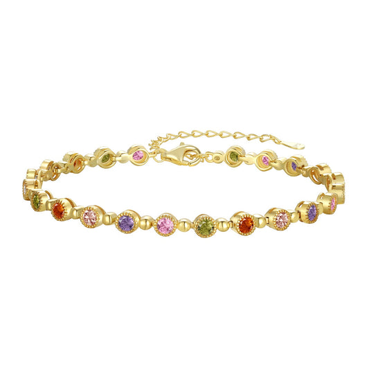 [Polaidi Jewelry]Sparkling Exquisite Round Cut Party Bracelet