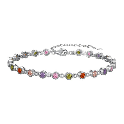 [Polaidi Jewelry]Sparkling Exquisite Round Cut Party Bracelet