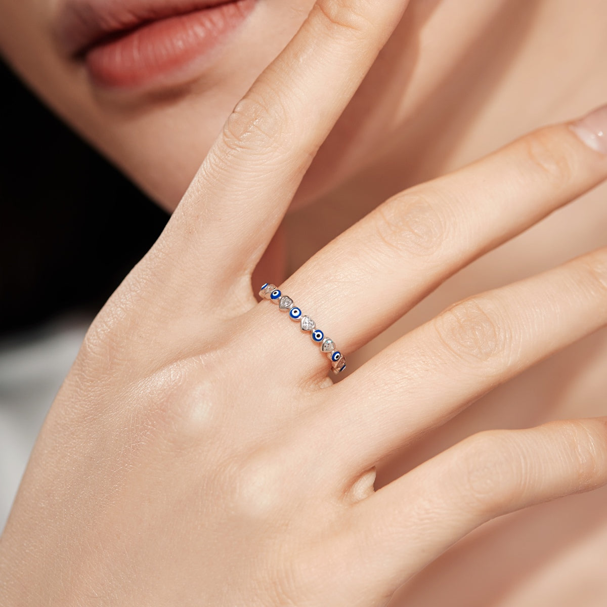 [Polaidi Jewelry]Radiant Colorful Round Shape Daily Ring