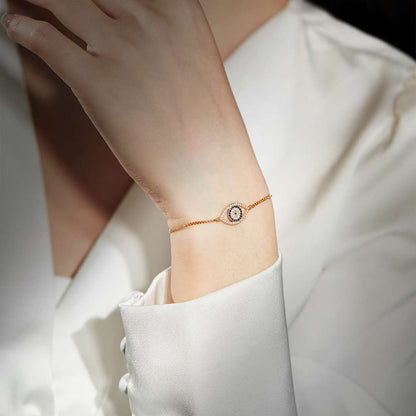 [Polaidi Jewelry]Dazzling Eye Shape Necklace