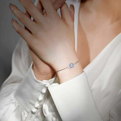 [Polaidi Jewelry]Dazzling Eye Shape Necklace