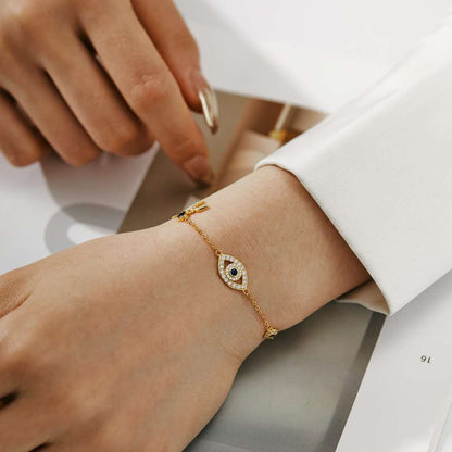 [Polaidi Jewelry]Dainty Eye Shape Necklace