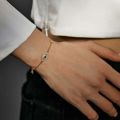 [Polaidi Jewelry]Dainty Eye Shape Necklace