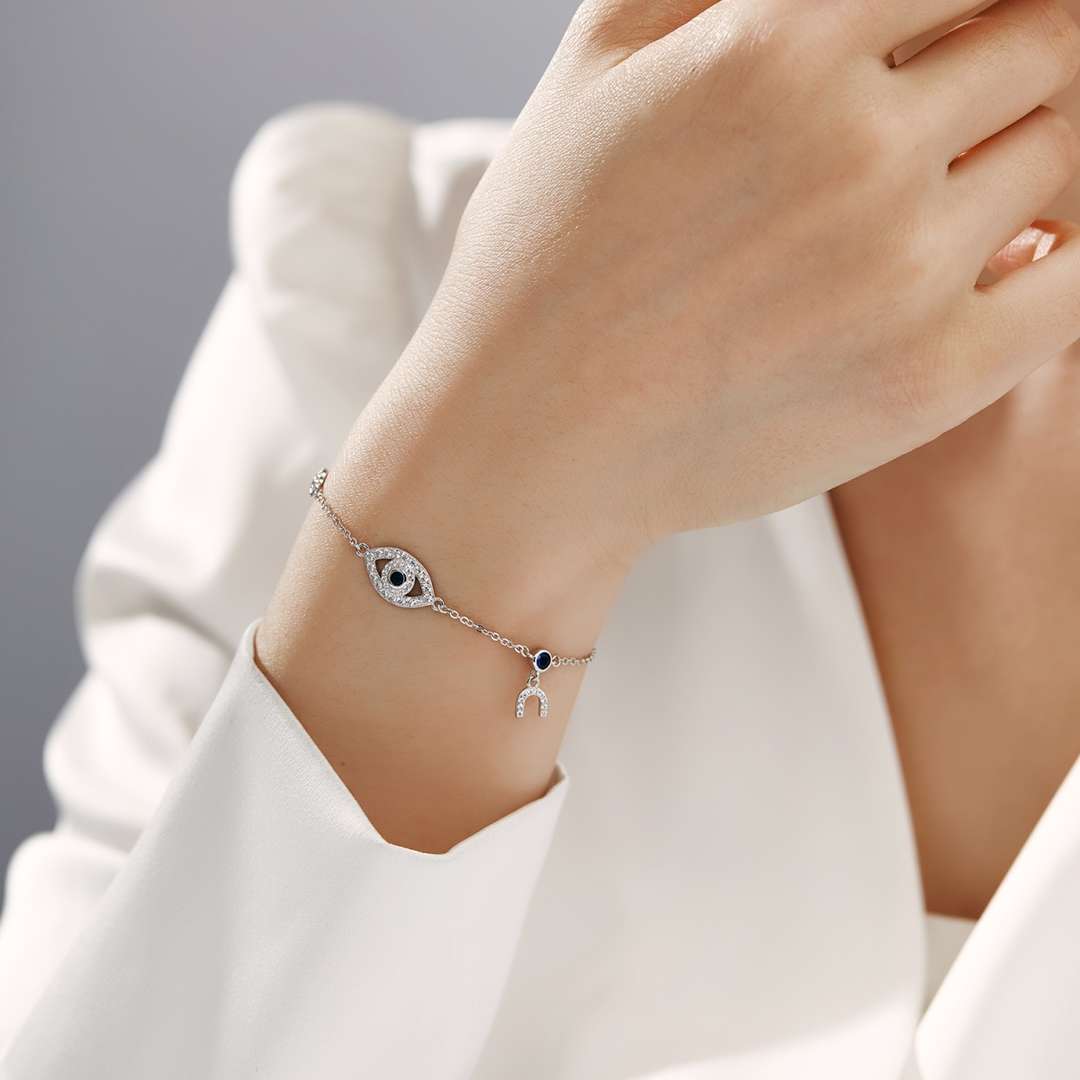 [Polaidi Jewelry]Dainty Eye Shape Necklace