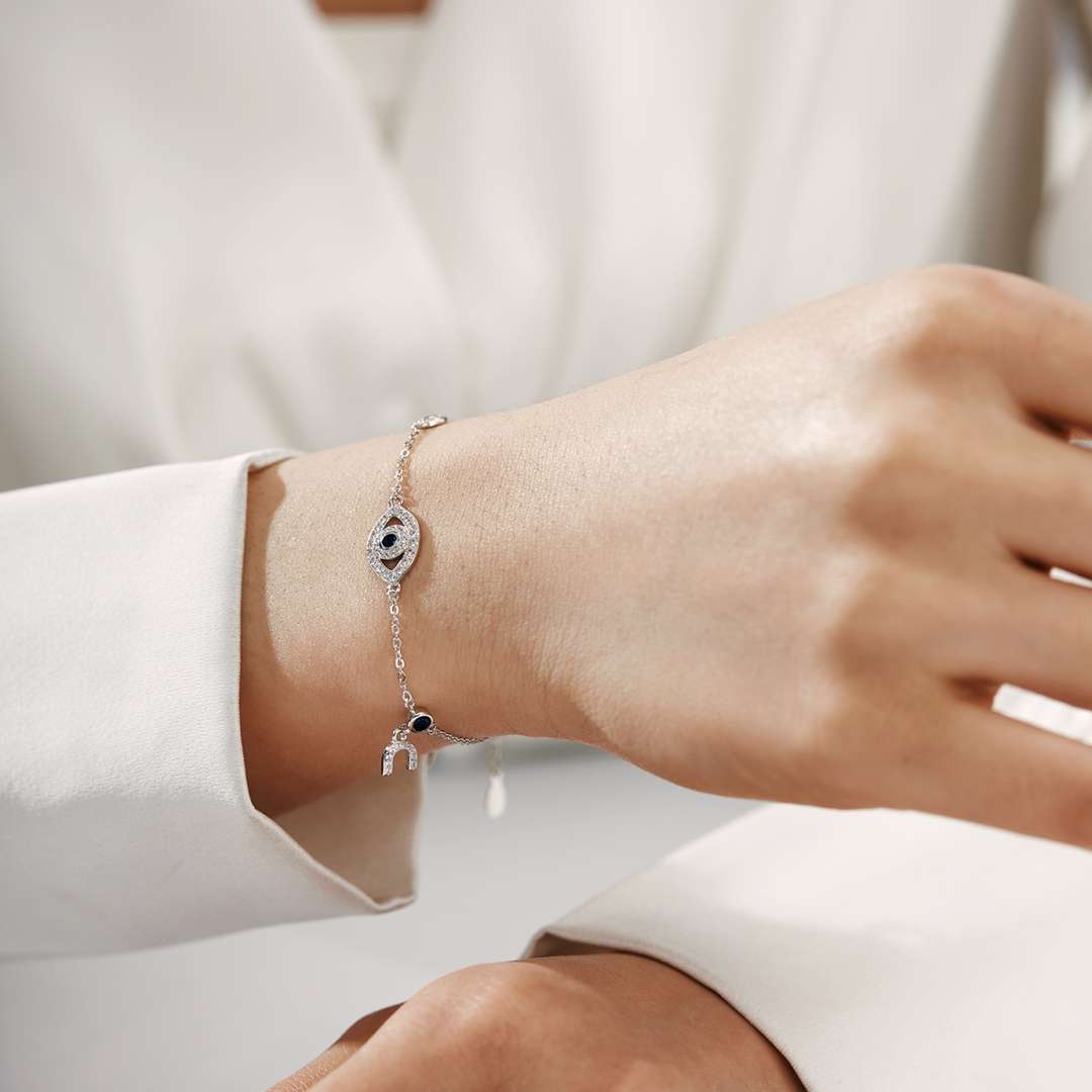 [Polaidi Jewelry]Dainty Eye Shape Necklace
