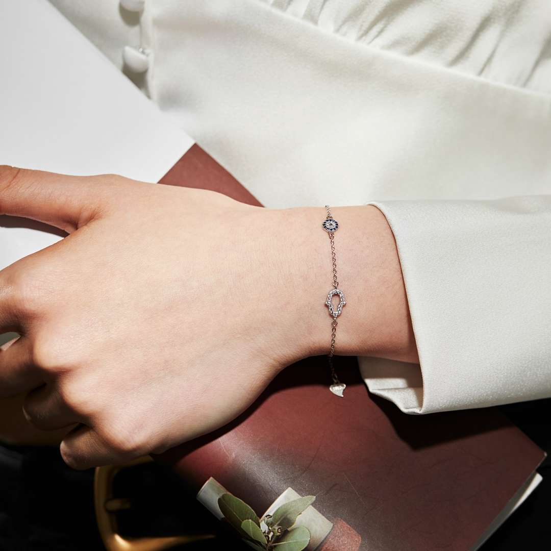[Polaidi Jewelry]Gost Shape & Round Shape Necklace
