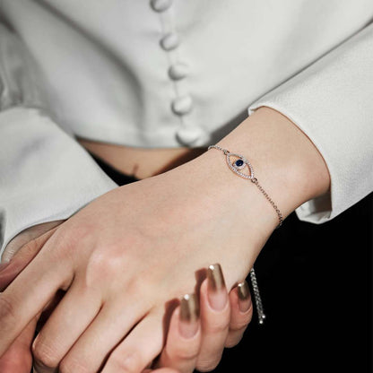 [Polaidi Jewelry]Devil's Eye Hollow Design Bracelet