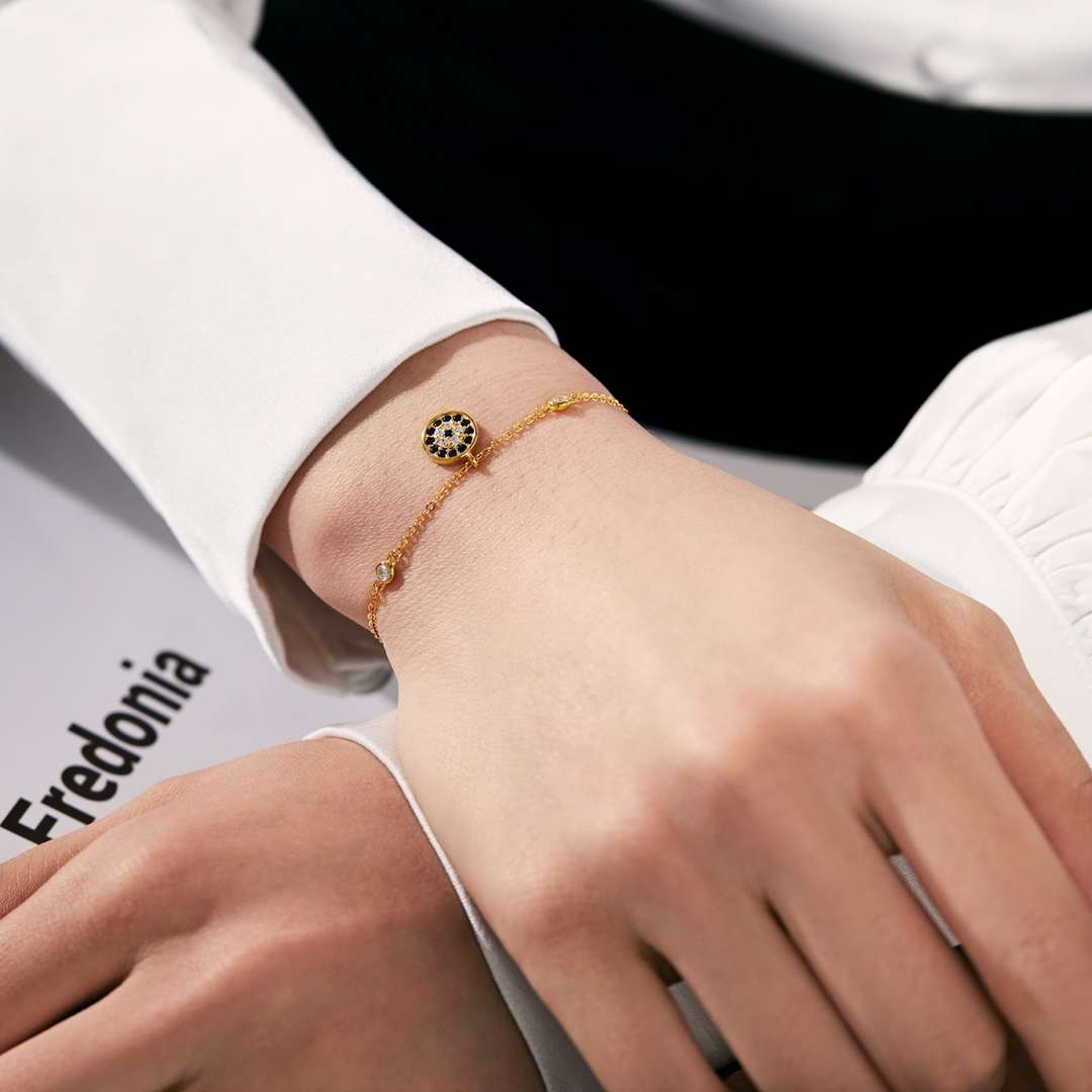 [Polaidi Jewelry]Devil's Eye Round Shape Bracelet