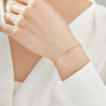 [Polaidi Jewelry]Evil Eye Shape Necklace