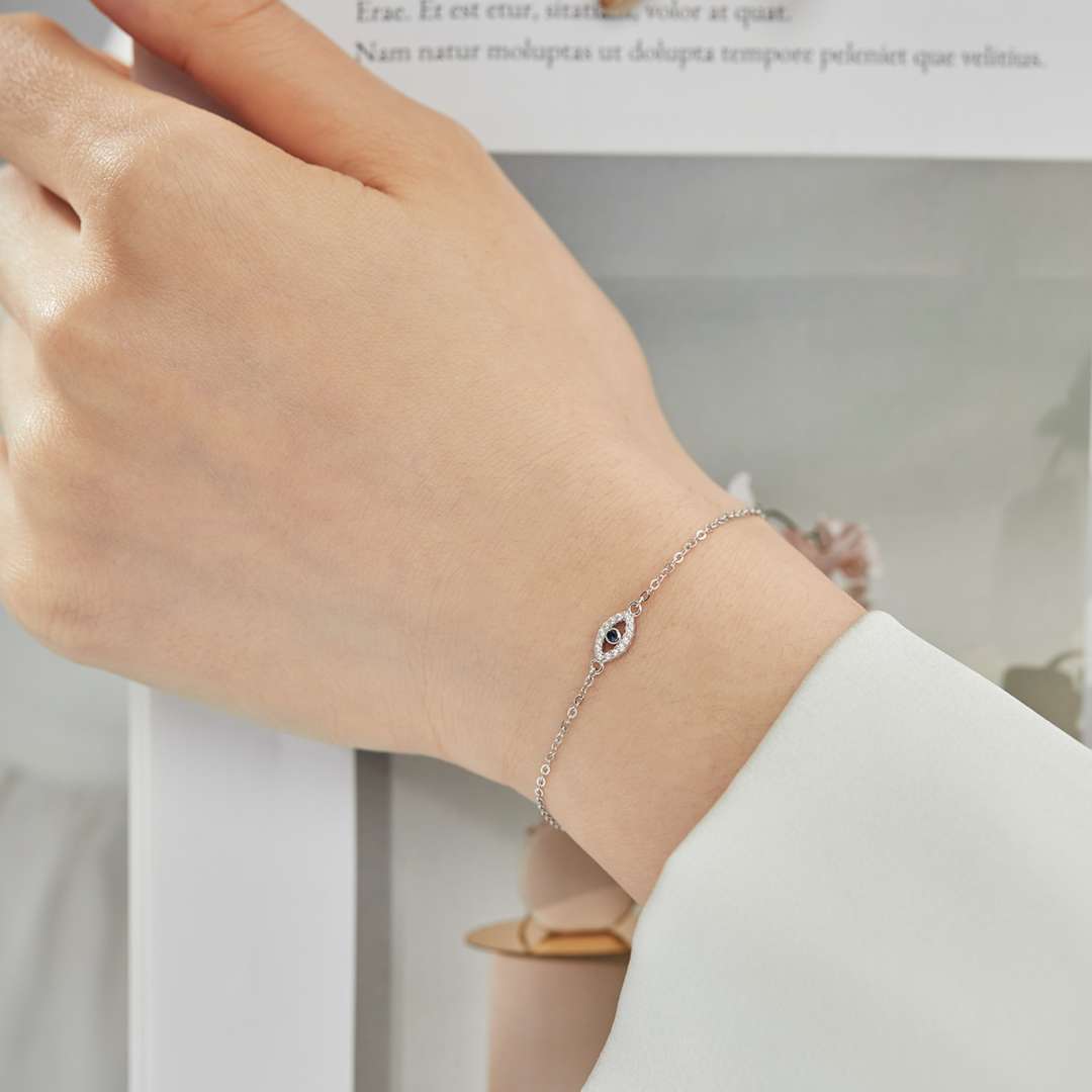 [Polaidi Jewelry]Evil Eye Shape Necklace