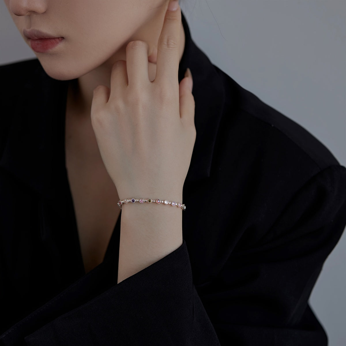 [Polaidi Jewelry]Sparkling Exquisite Round Cut Party Bracelet