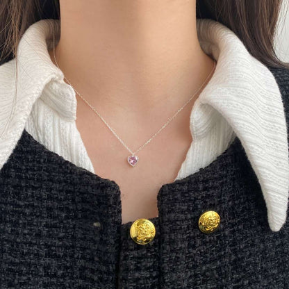 [Polaidi Jewelry]Ornate Heart Shape Necklace