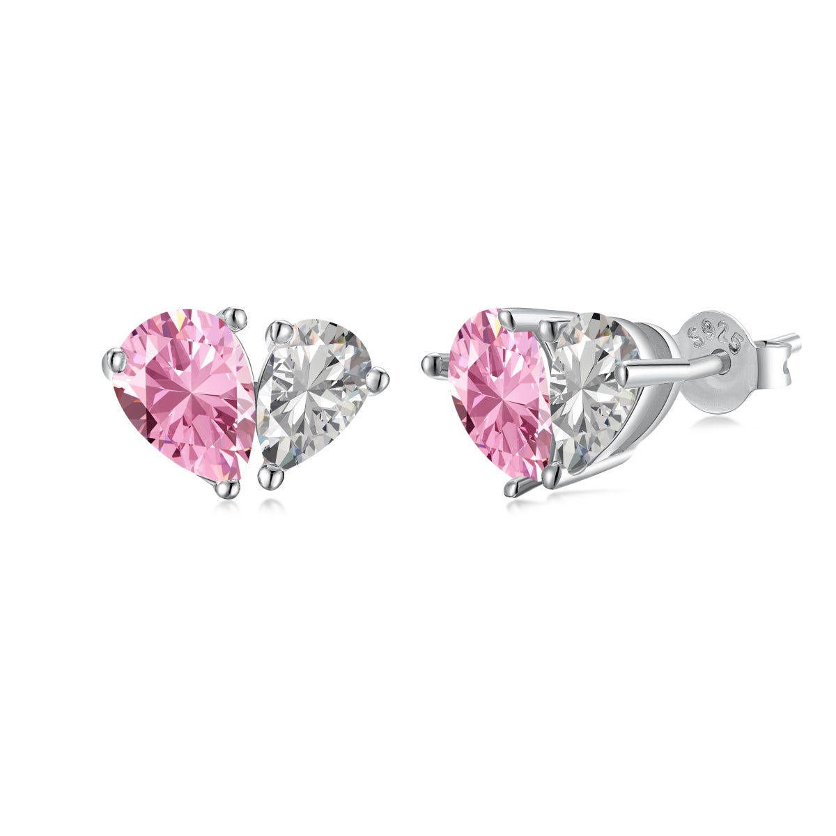 [Polaidi Jewelry]Dazzling Elegant Heart Cut Lover Earrings