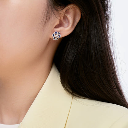 [Polaidi Jewelry]Exquisite Flower Shape Daily Earrings