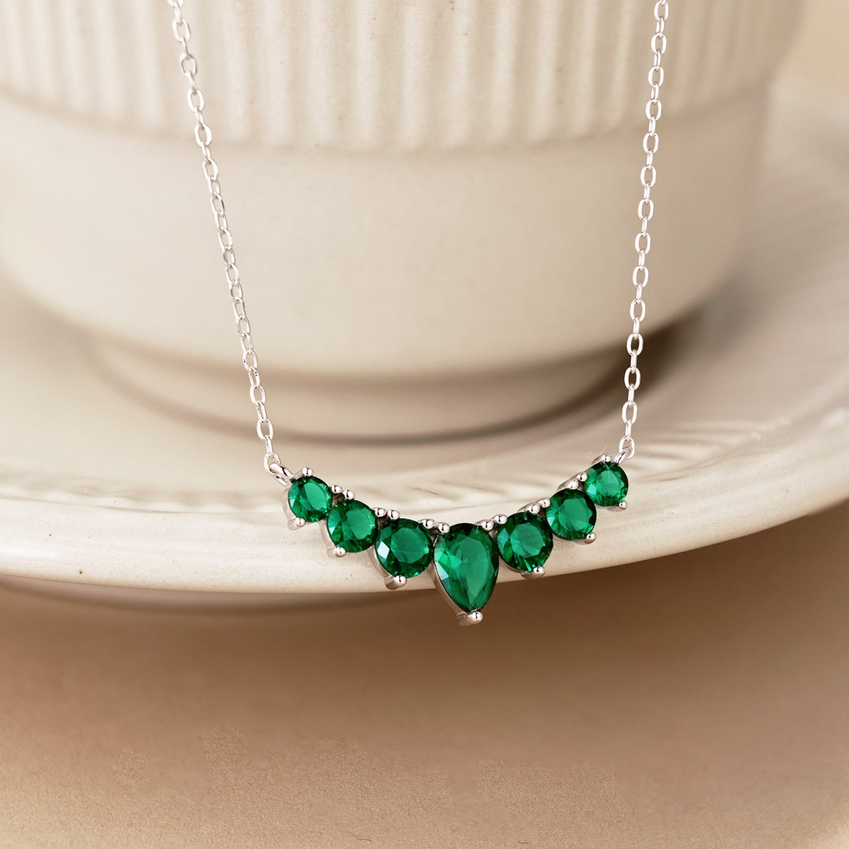 [Polaidi Jewelry]Dainty Colorful Heart Necklace