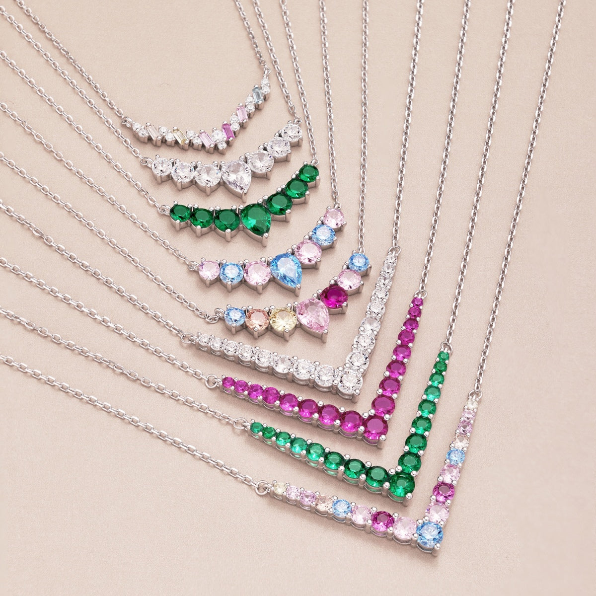 [Polaidi Jewelry]Dainty Colorful Heart Necklace