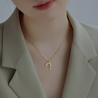 [Polaidi Jewelry]Unique Rainbow Star Necklace