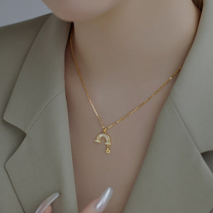 [Polaidi Jewelry]Unique Rainbow Star Necklace