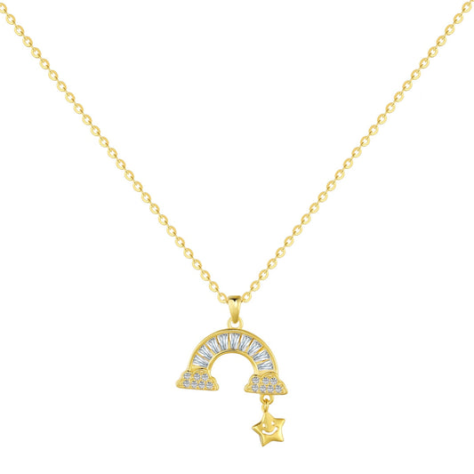 [Polaidi Jewelry]Unique Rainbow Star Necklace