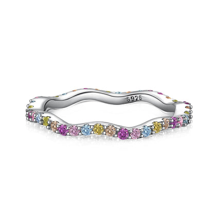 [Polaidi Jewelry]Dainty Colorful Round Cut Party Ring