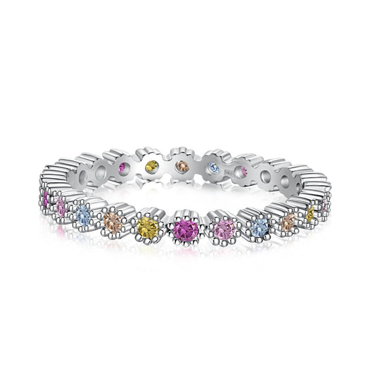 [Polaidi Jewelry]Exquisite Colorful Round Cut Party Ring