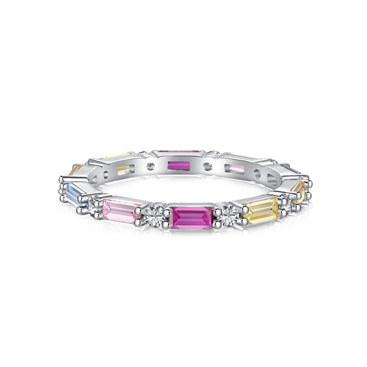 [Polaidi Jewelry]Lively In Shades Elegant Radiant Cut Daily Ring