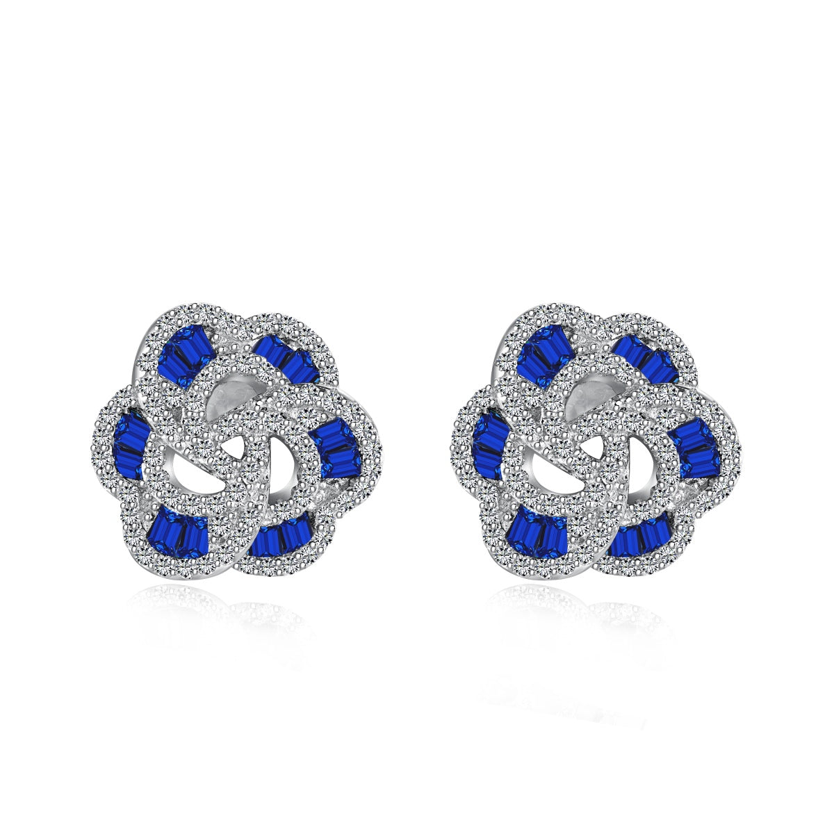 [Polaidi Jewelry]Exquisite Flower Shape Daily Earrings