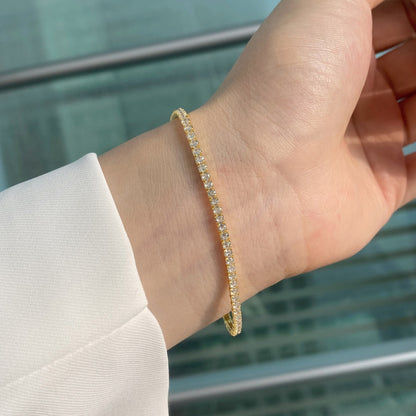[Polaidi Jewelry]Radiant Colorful Round Cut Party Bracelet