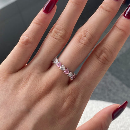 [Polaidi Jewelry]0.25 Carat Radiant Romance Heart Cut Lover Ring
