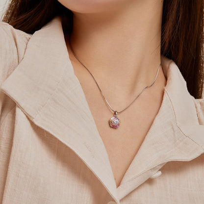 [Polaidi Jewelry]Charming Flower Colorful Necklace