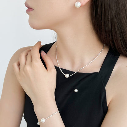[Polaidi Jewelry]Delicate Pearl Earrings