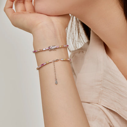 [Polaidi Jewelry]Delicate Romantic Heart Shape Lover Bracelet