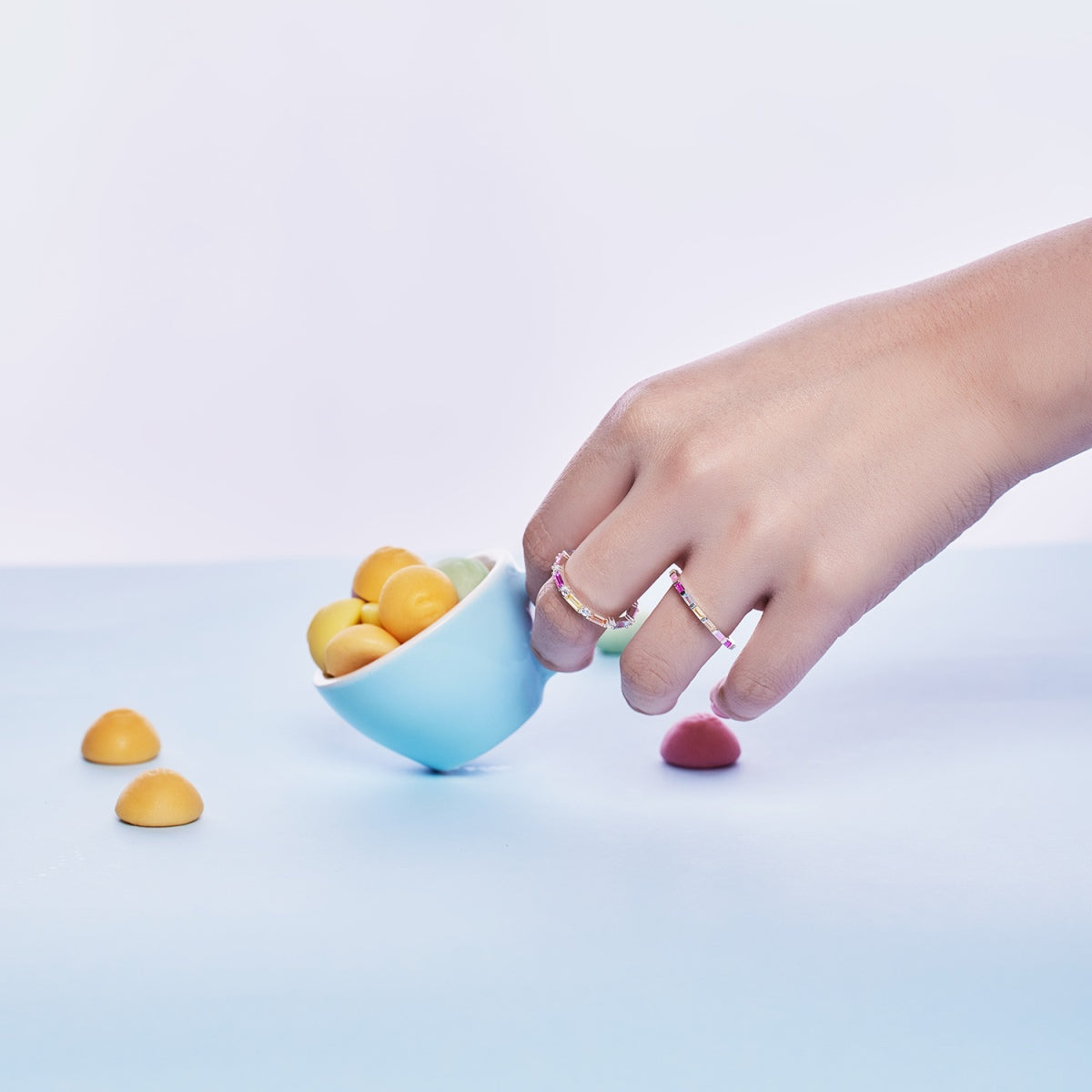 [Polaidi Jewelry]Lively In Shades Elegant Radiant Cut Daily Ring