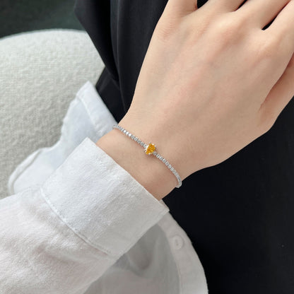 [Polaidi Jewelry]0.75 Carat Exquisite Oval Cut Daily Bracelet