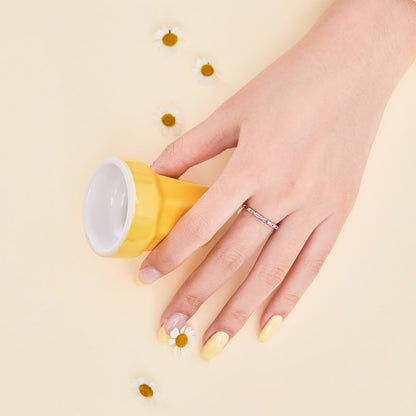 [Polaidi Jewelry]Charming Colorful Round Cut Daily Ring