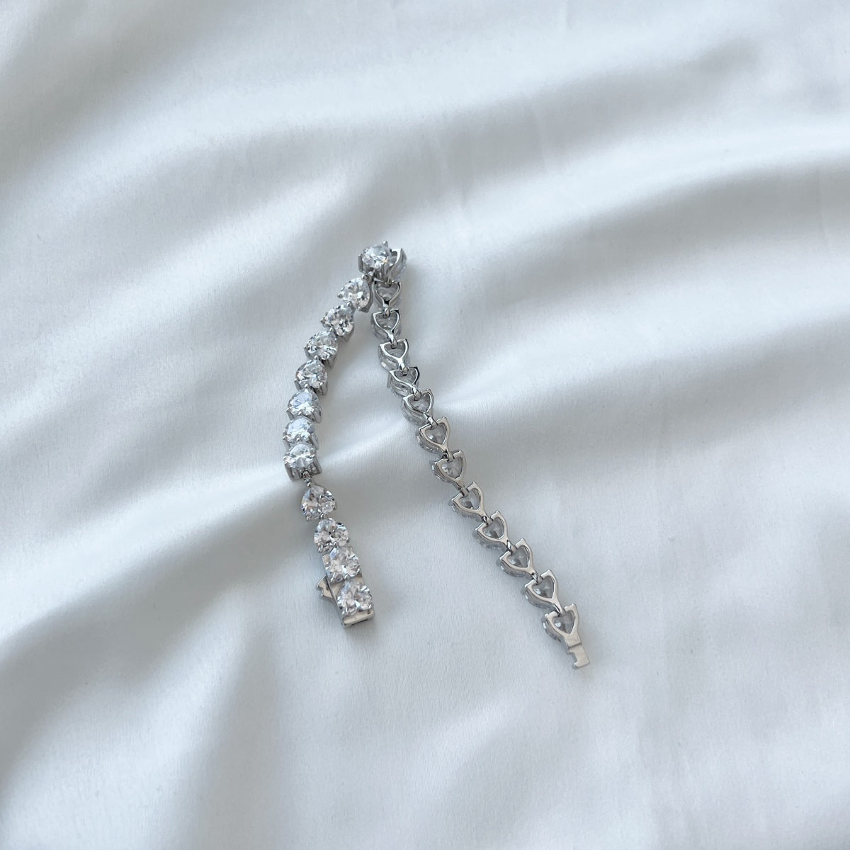 [Polaidi Jewelry]0.75 Carat Elegant Romantic Heart Shape Lover Bracelet